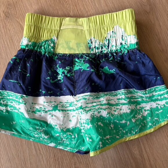 ** Free People Movement The Way Home Shorts Small  Athletic Comfy Green Blue - Picture 8 of 8